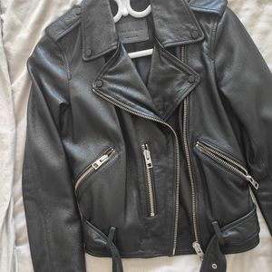 Allsaints balfern leather jacket